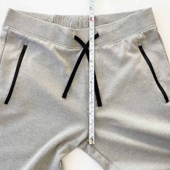 J.Crew Mens Gray Joggers Sweatpants 27" Inseam Zipper Pockets Activewear Size S - Picture 9 of 9